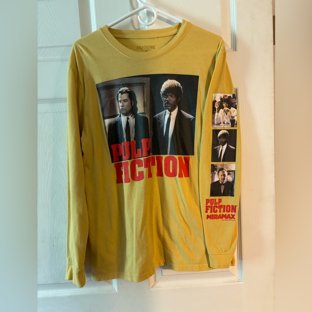 Yellow pulp fiction shirt